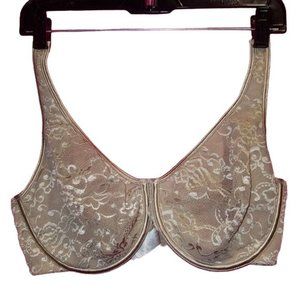 Addition Elle Beige 38DD Underwire Unlined Plus Size Bra